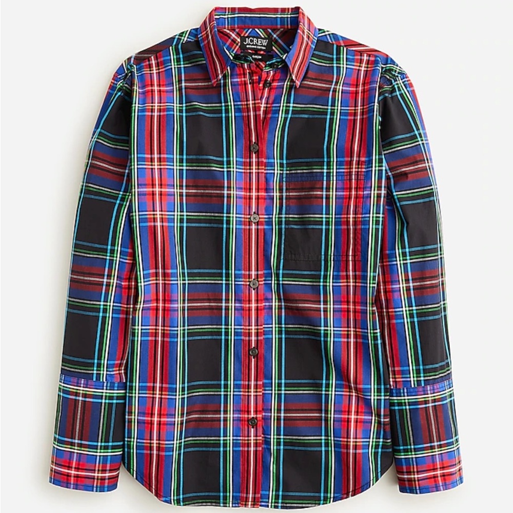 J.Crew Garçon classic shirt in Stewart tartan cotton poplin